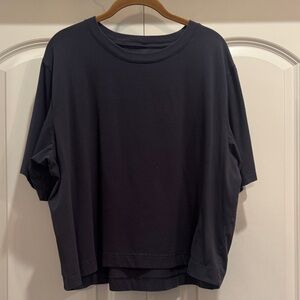 all in motion Boxy Crewneck Tee - Black